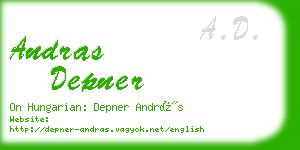 andras depner business card